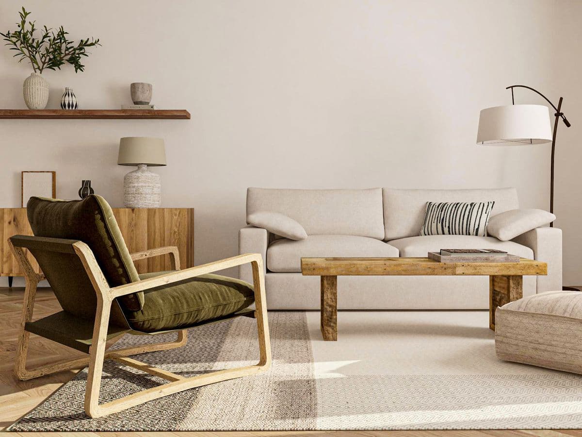 Modern kitchen and dining space with timber and natural light
